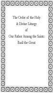 St. Basil's liturgy service book, christian books, icons